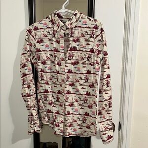 Desert Print Ariat Button-Up Shirt